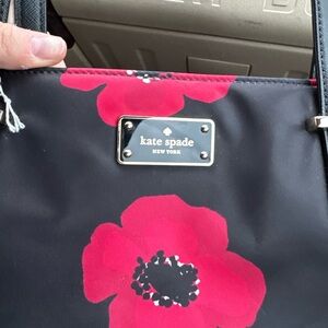 Kate Spade Black and Red Floral Women's Bag